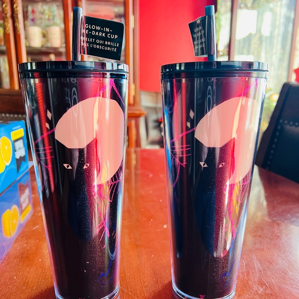 Starbucks Halloween Glow in the Dark 24oz Tumblers. $40 for the set.